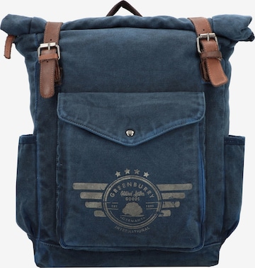 GREENBURRY Backpack 'Vintage Aviator' in Blue: front
