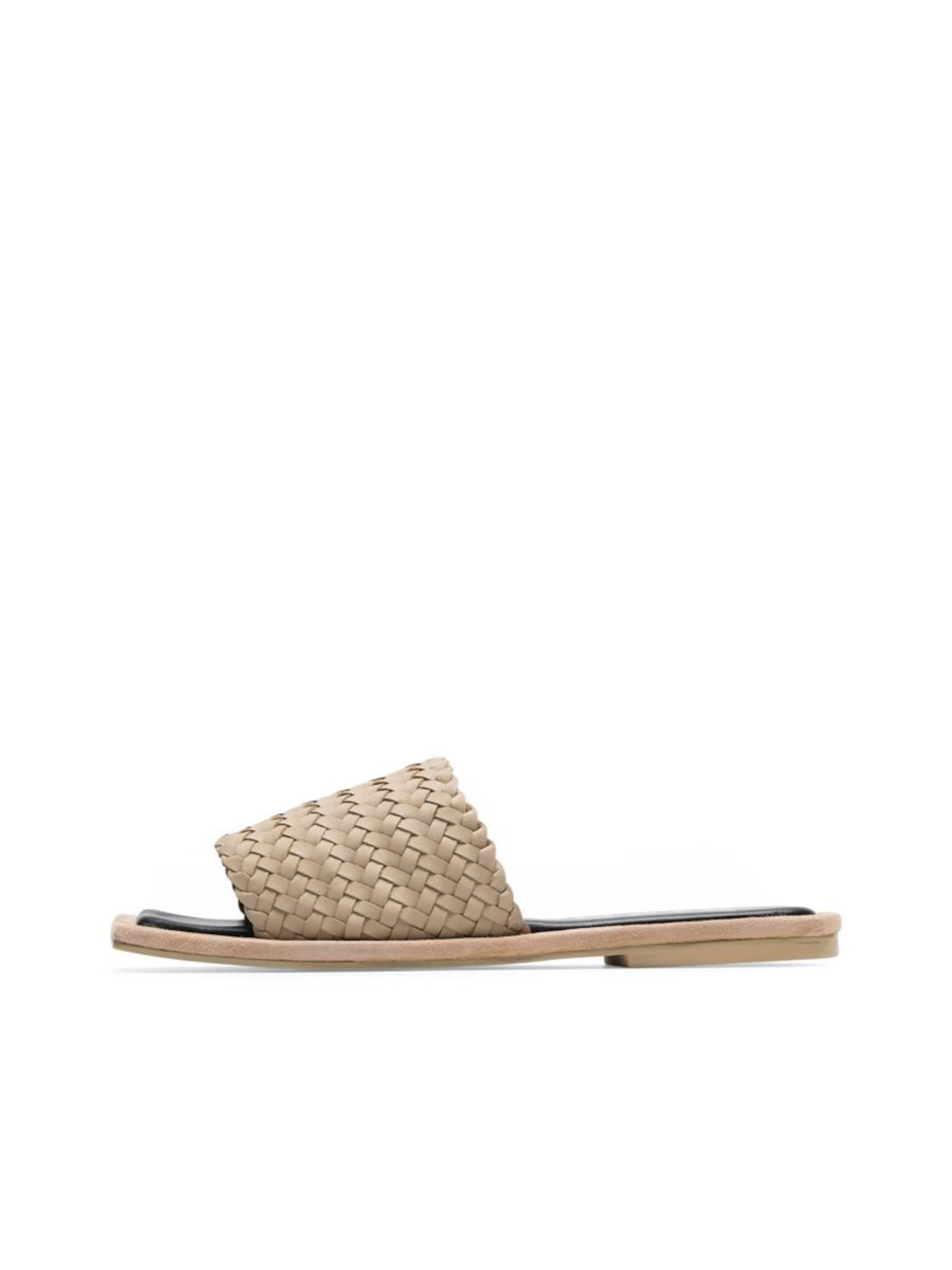 Bianco Mules in Beige: front