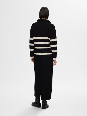 SELECTED FEMME Pullover 'Maline' in Schwarz