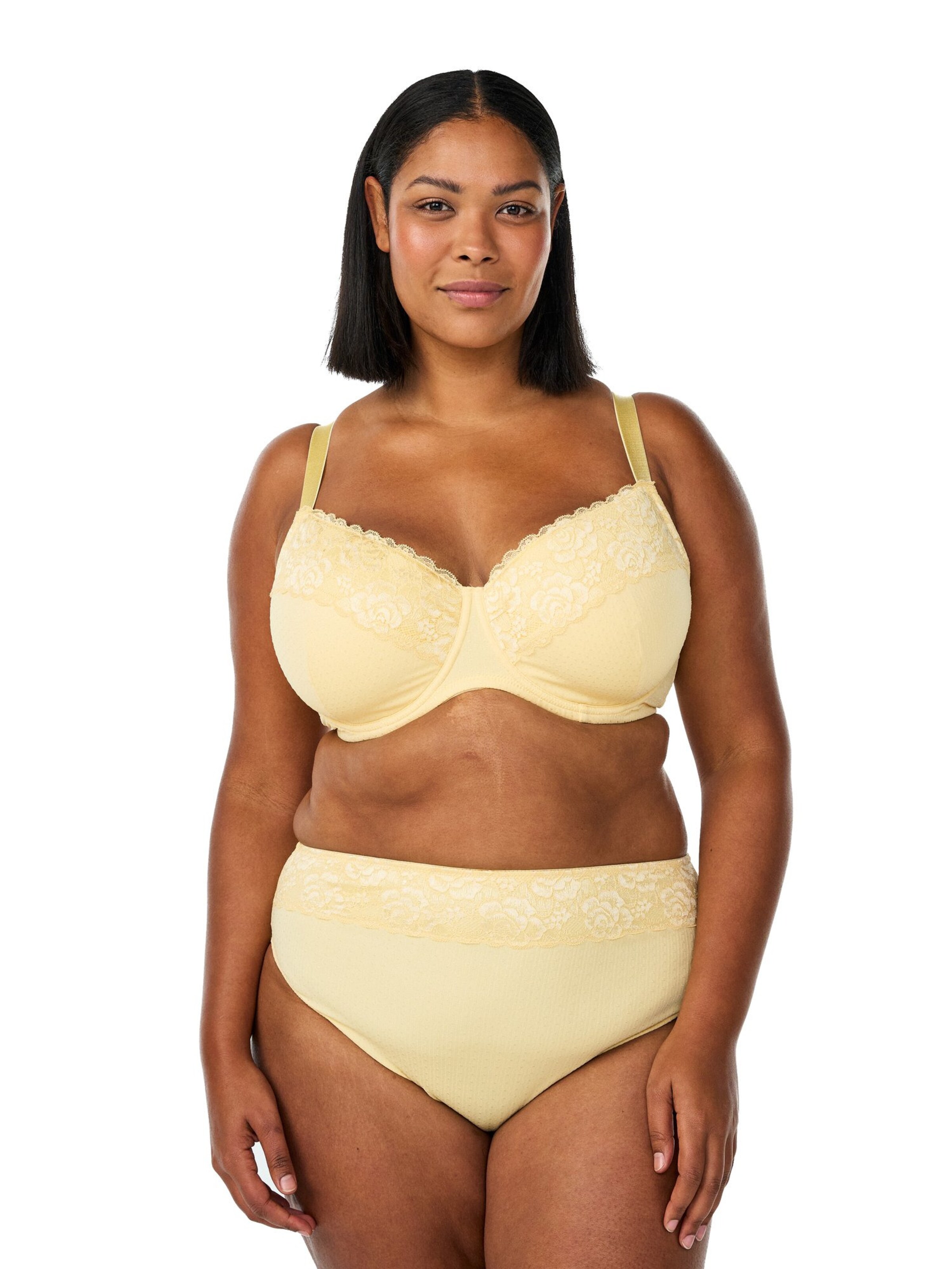 Slip 'Lnoa' di Devoted by Zizzi in giallo: frontale