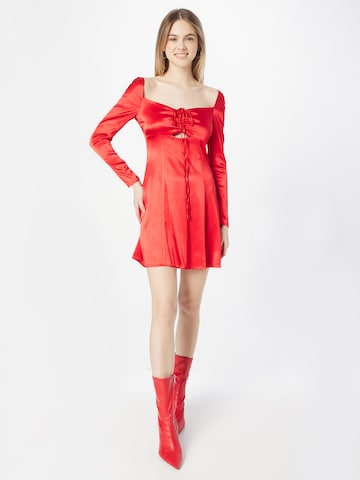 Calvin Klein Jeans Jurk in Rood: voorkant