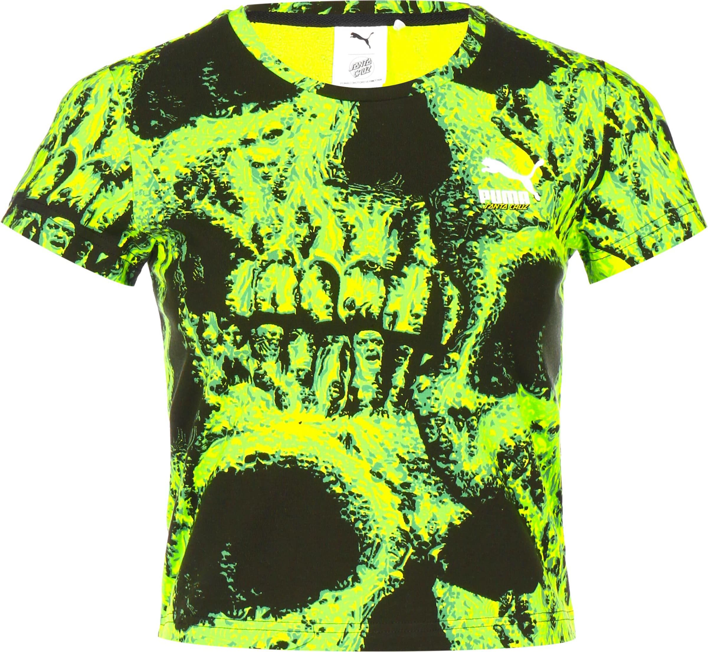 PUMA Tričko - svítivě zelená / černá, Produkt