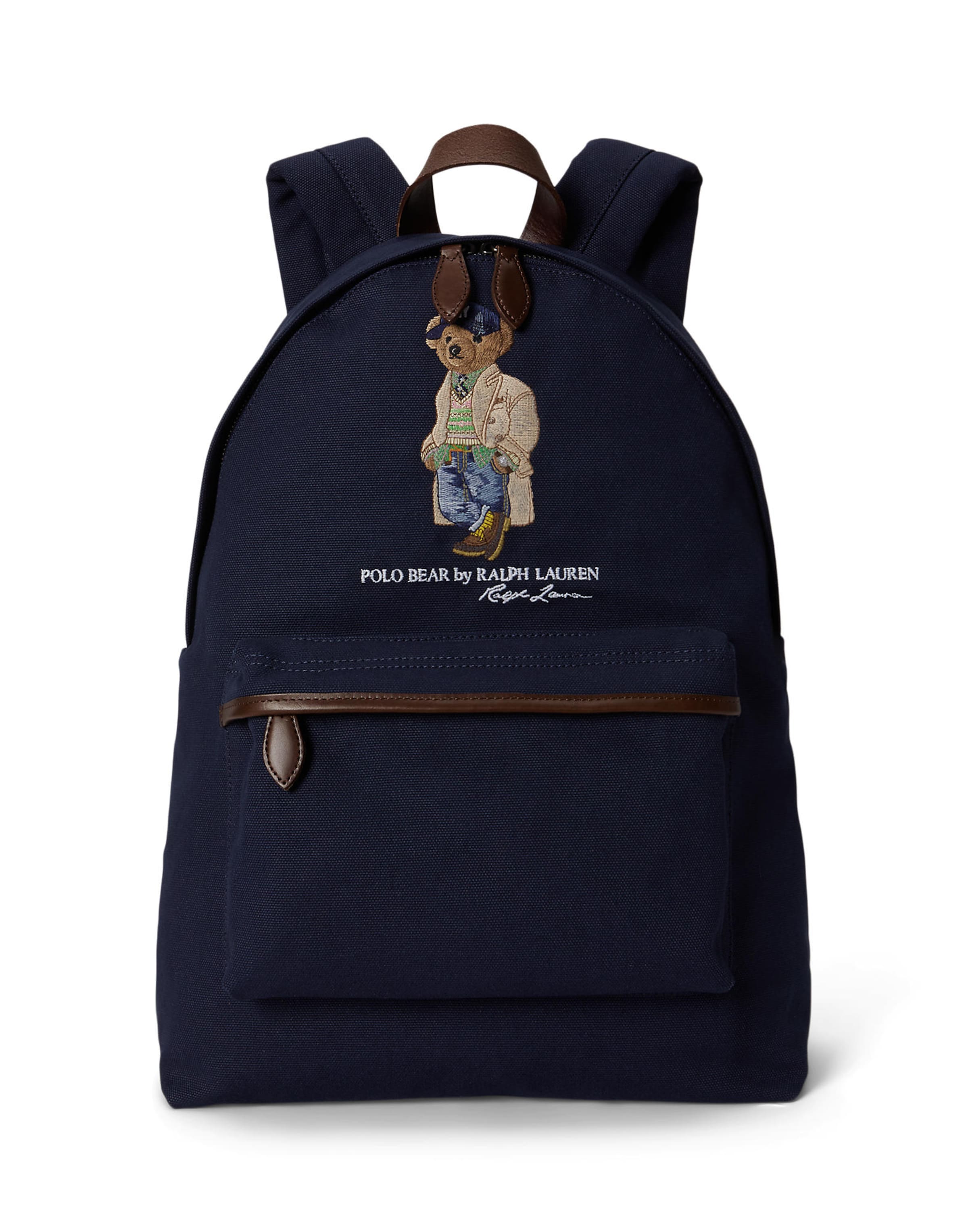 Polo Ralph Lauren - Mochila 'BEAR' em azul: frente