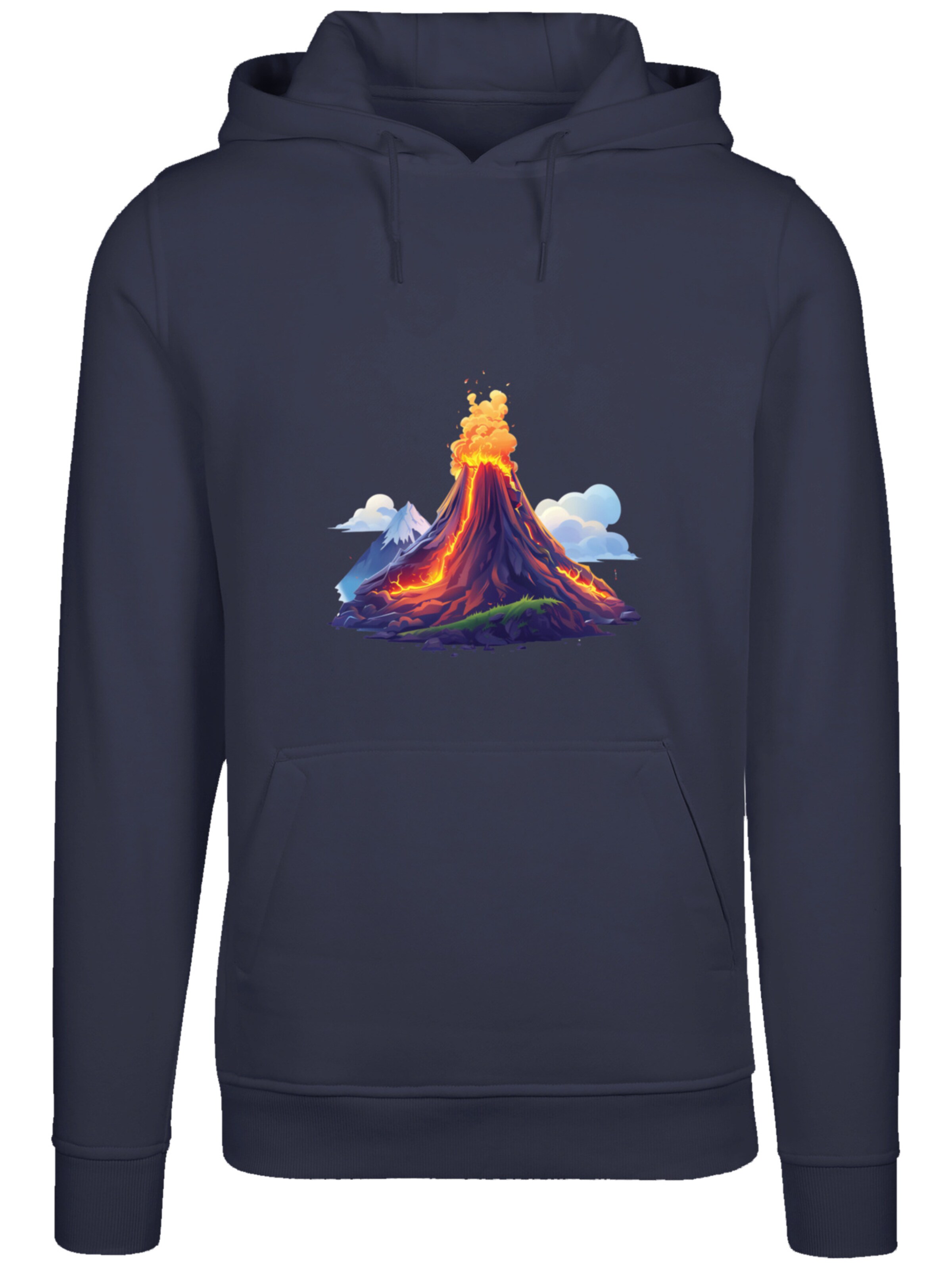 F4NT4STIC Sweatshirt 'Vulkanausbruch' in Blauw: voorkant
