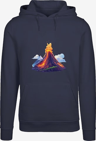 F4NT4STIC Sweatshirt 'Vulkanausbruch' in Blauw: voorkant