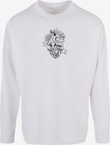 Merchcode Shirt 'Te Amo' in Wit: voorkant