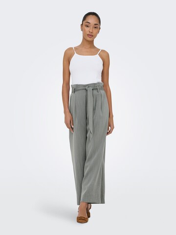 ONLY Wide leg Bandplooibroek 'ONLMARSA' in Groen