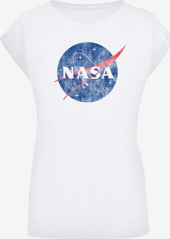 F4NT4STIC Shirt 'NASA Classic Insignia' in Wit: voorkant