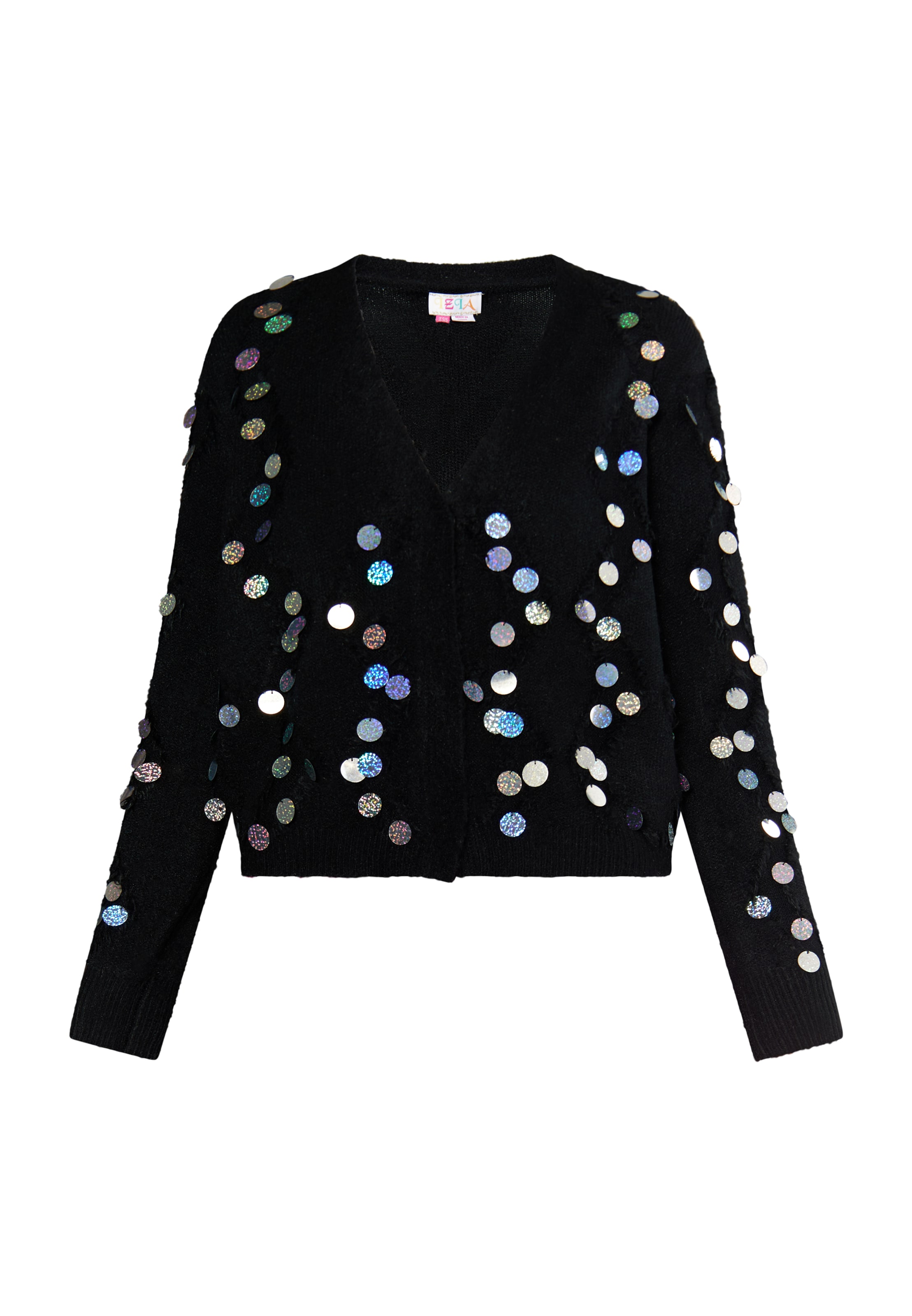 juoda IZIA Kardiganas: priekis