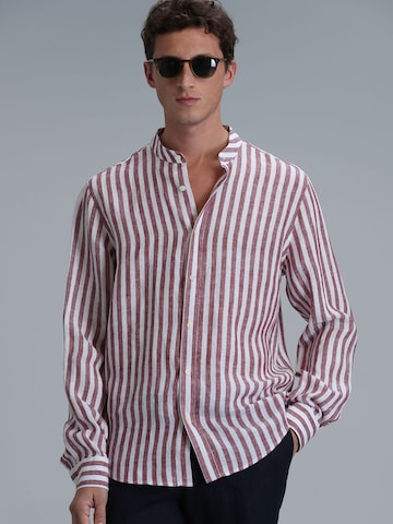 Chemise 'Fast' Lufian en rouge : devant