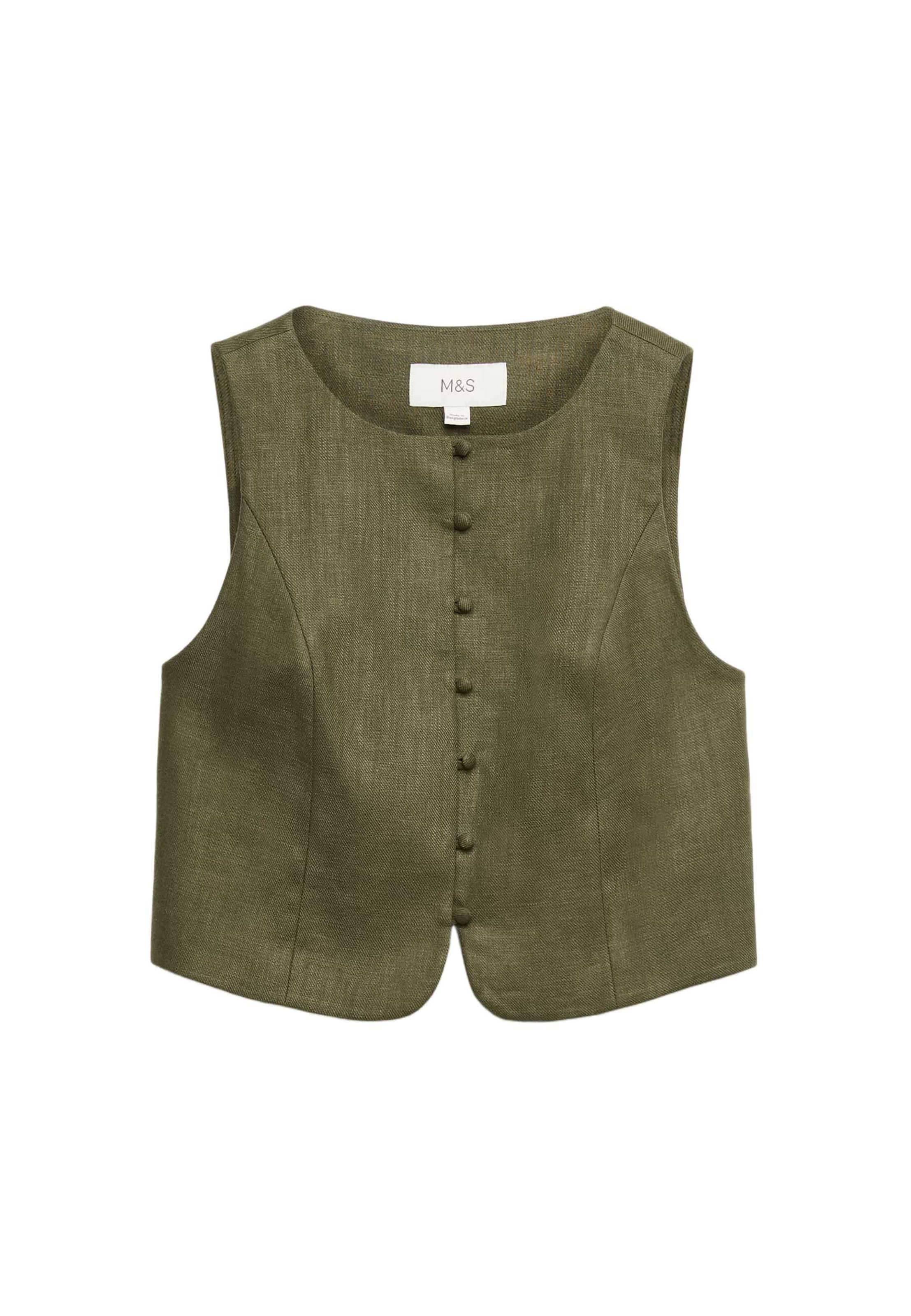 Gilet di Marks & Spencer in verde: frontale