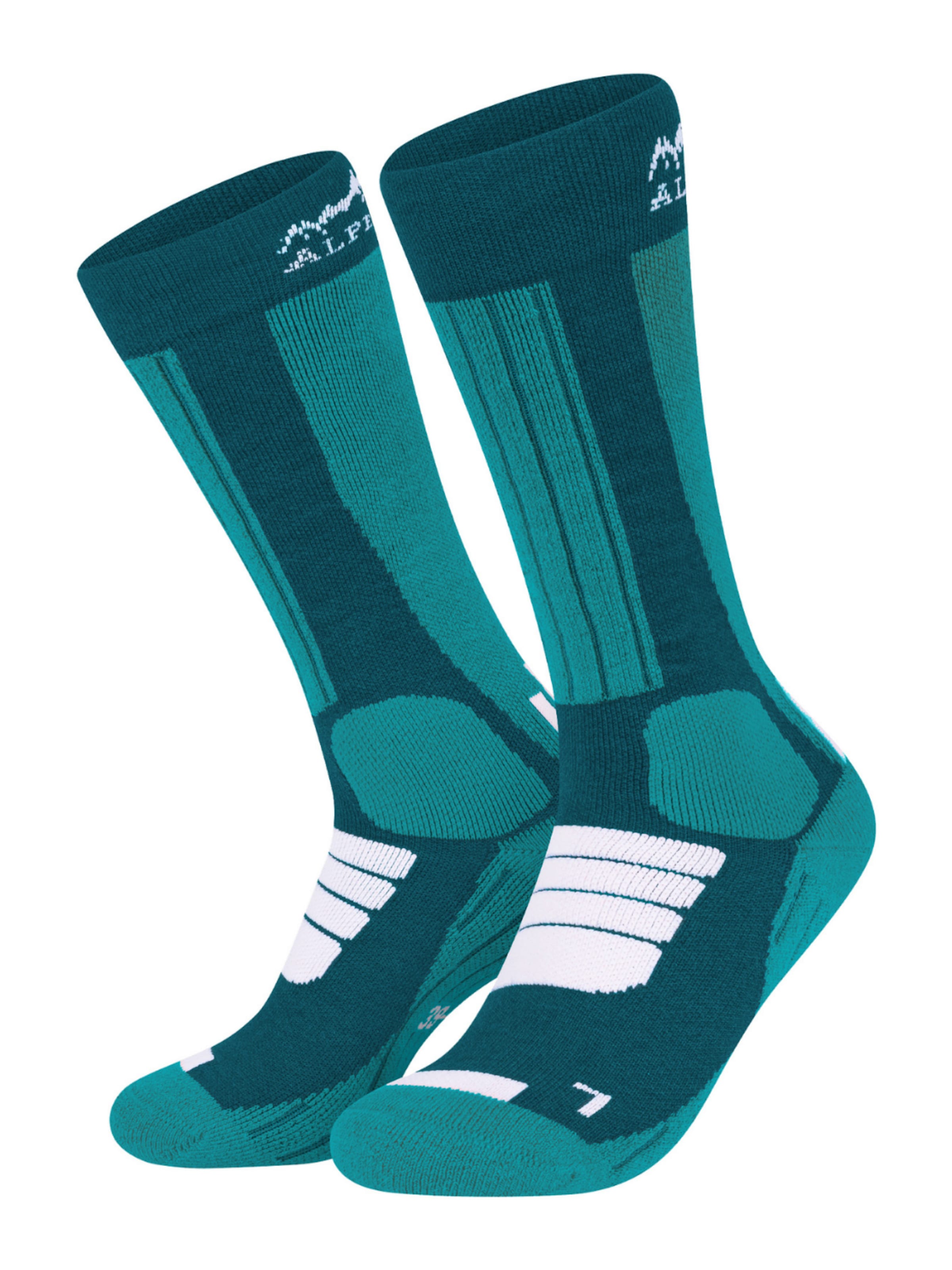 Alpenwert Kniestrümpfe 'Skisocken Merino'‌ in Blau: Vorderseite