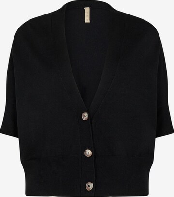 Soyaconcept Knit Cardigan in Black: front