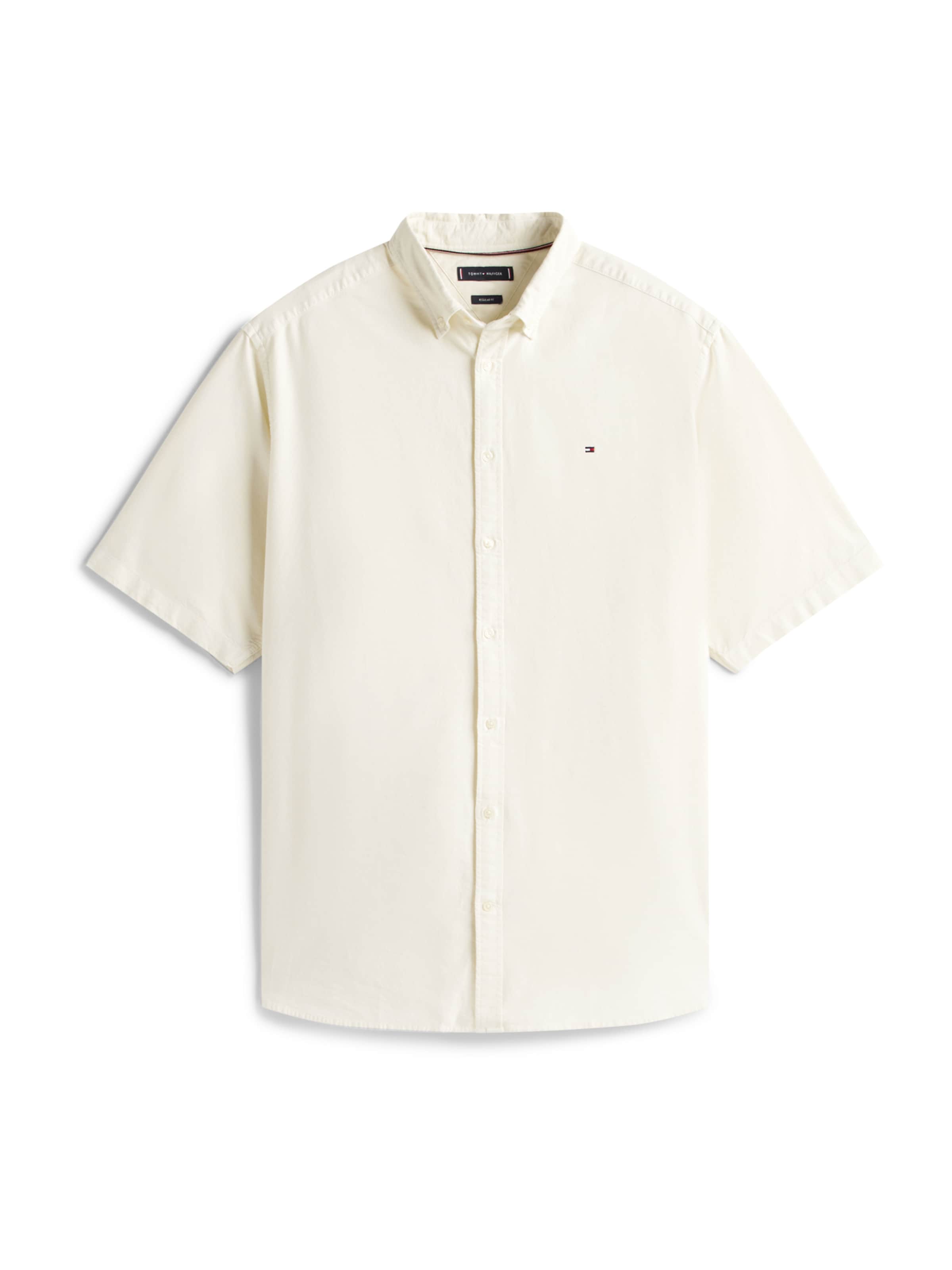 Tommy Hilfiger Big & Tall Comfort Fit Πουκάμισο σε λευκό: μπροστά