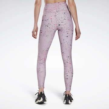 Reebok Skinny Workout Pants 'Lux' in Purple