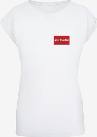 Merchcode Shirt 'Marocco Dima Maghreb' in White: front