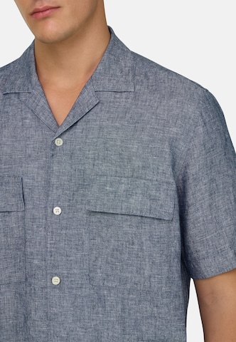 Coupe regular Chemise Boggi Milano en bleu