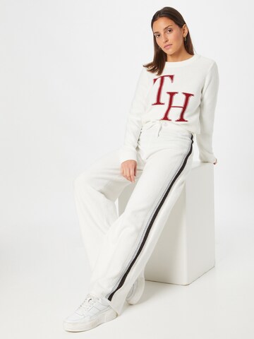 TOMMY HILFIGER Wide leg Pants in White