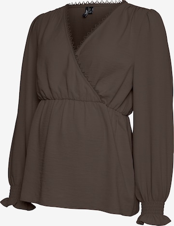 Chemisier 'VMMalva' Vero Moda Maternity en marron : devant