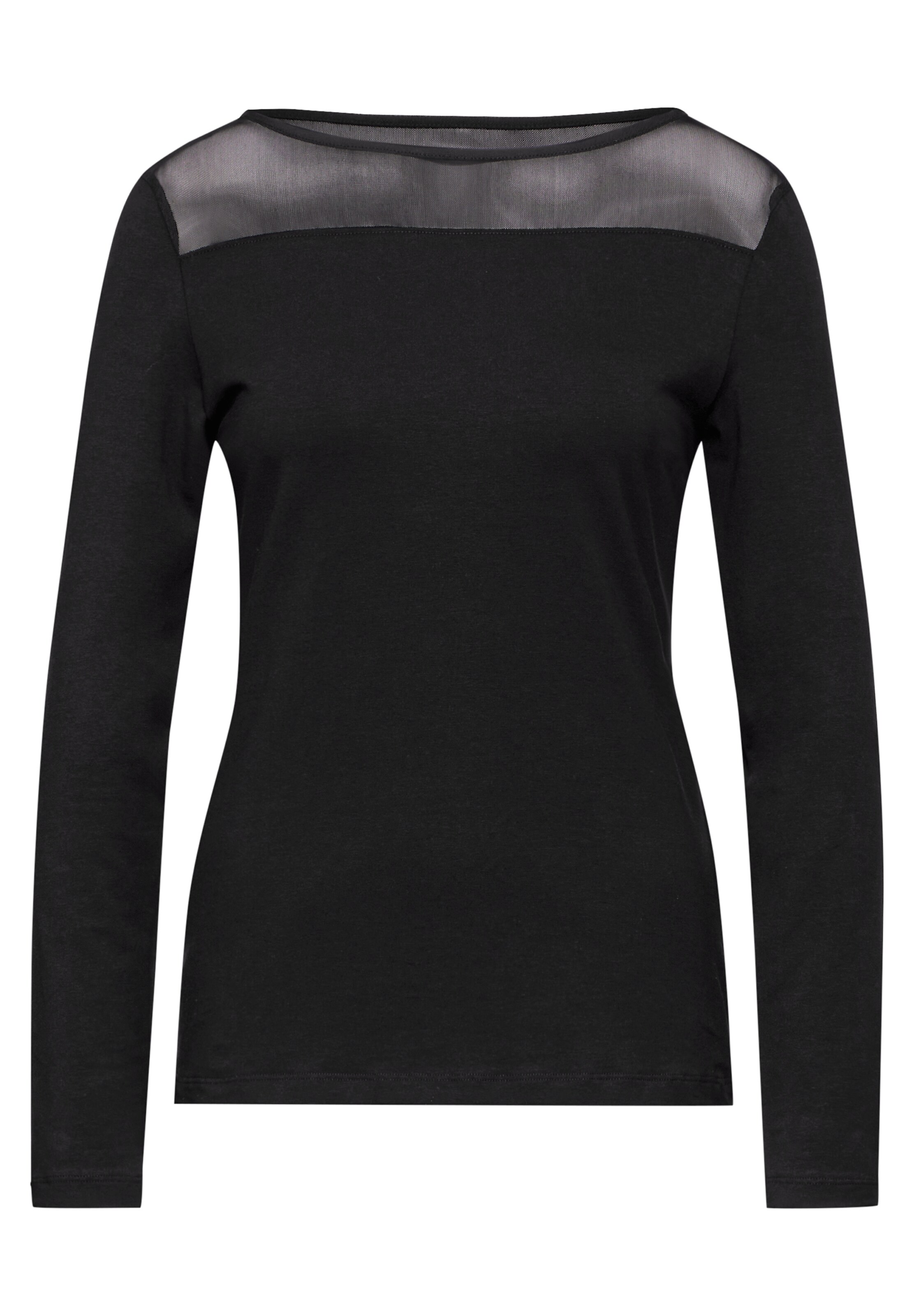 Street One Studio Shirt in Black: front