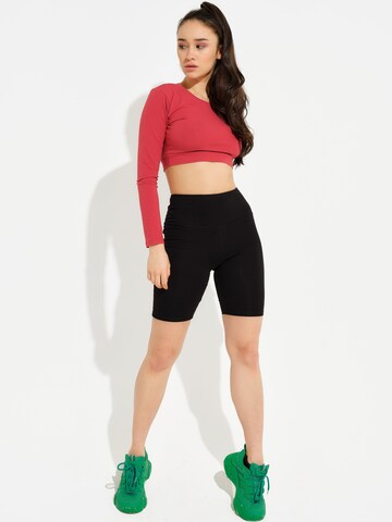 Evoni Funktionsshirt 'Bauchfrei'‌‌‌‌ in Rot