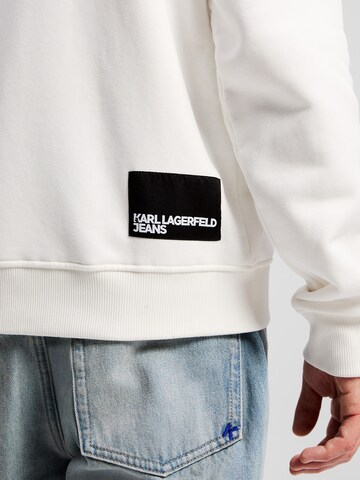 KARL LAGERFELD JEANS Sweatshirt 'ESSENTIAL' in White
