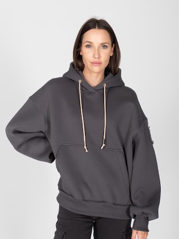 mandragora Sweatshirt 'Kangaroo' in Grau