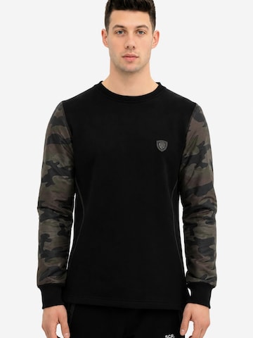 Sweat de sport 'ZADIQ' SCR. en noir : devant