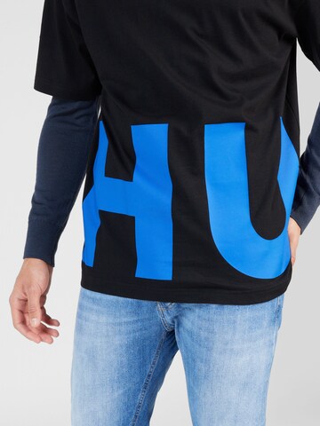 HUGO - Camisa 'Nannavaro' em preto