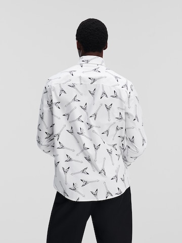 Karl Lagerfeld Comfort Fit Skjorta i vit