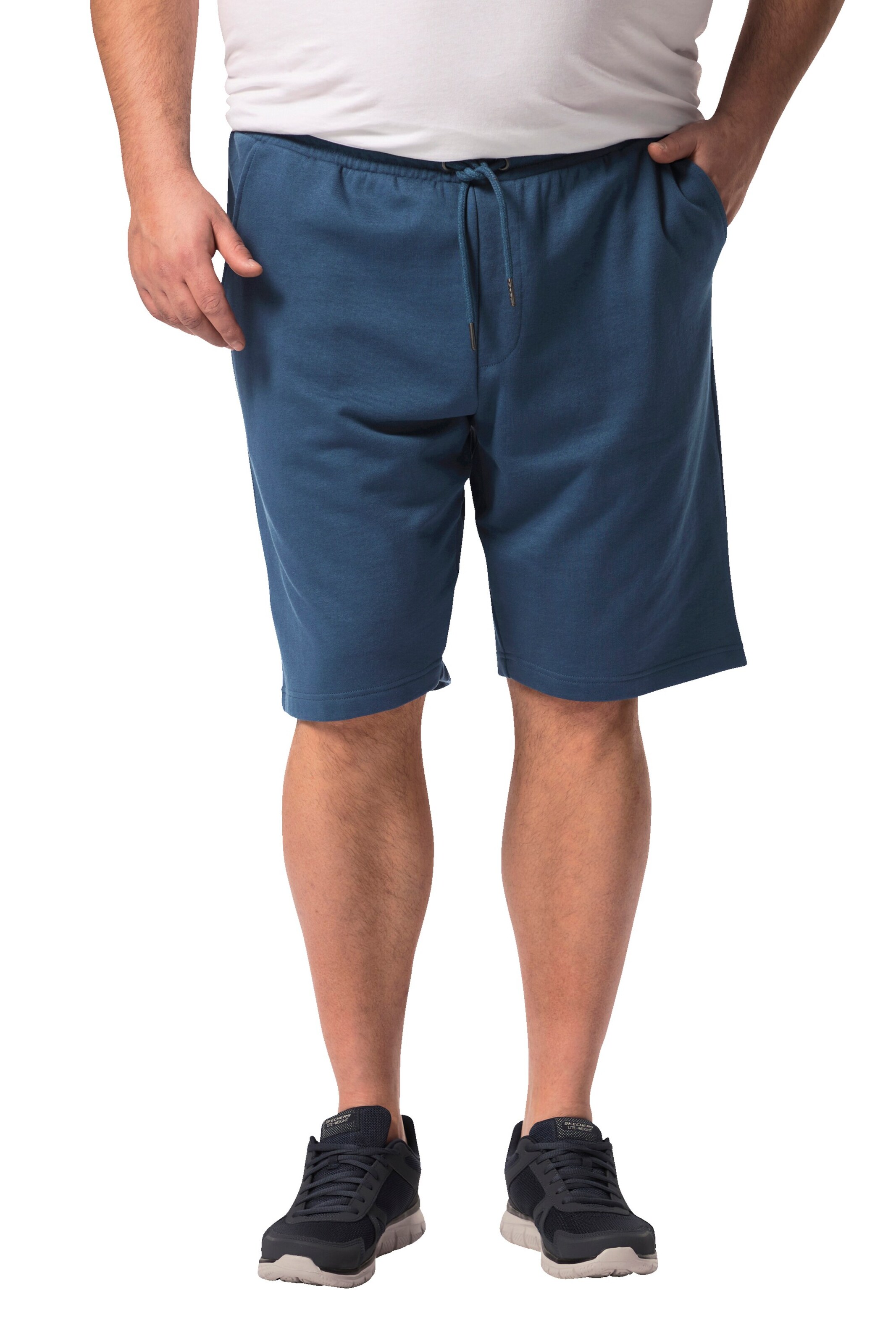 Men Plus Regular Broek in Blauw: voorkant