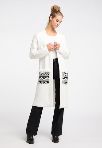 IZIA Knit cardigan 'Lomasi' in White: front