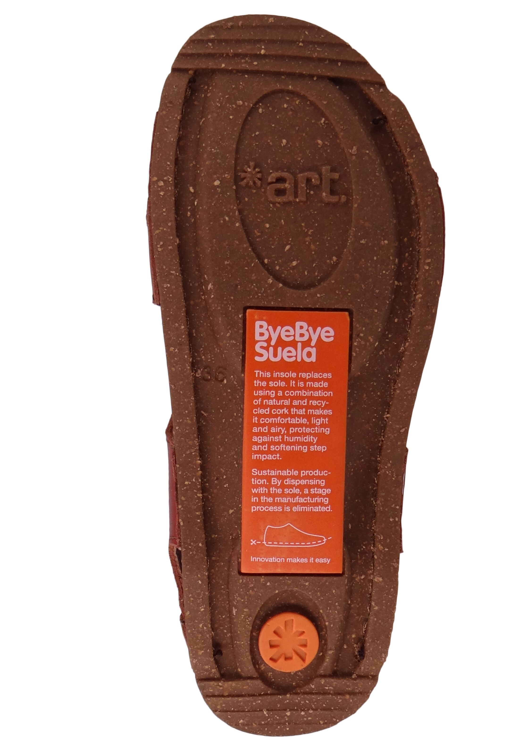 ART - Sandálias com tiras em vermelho