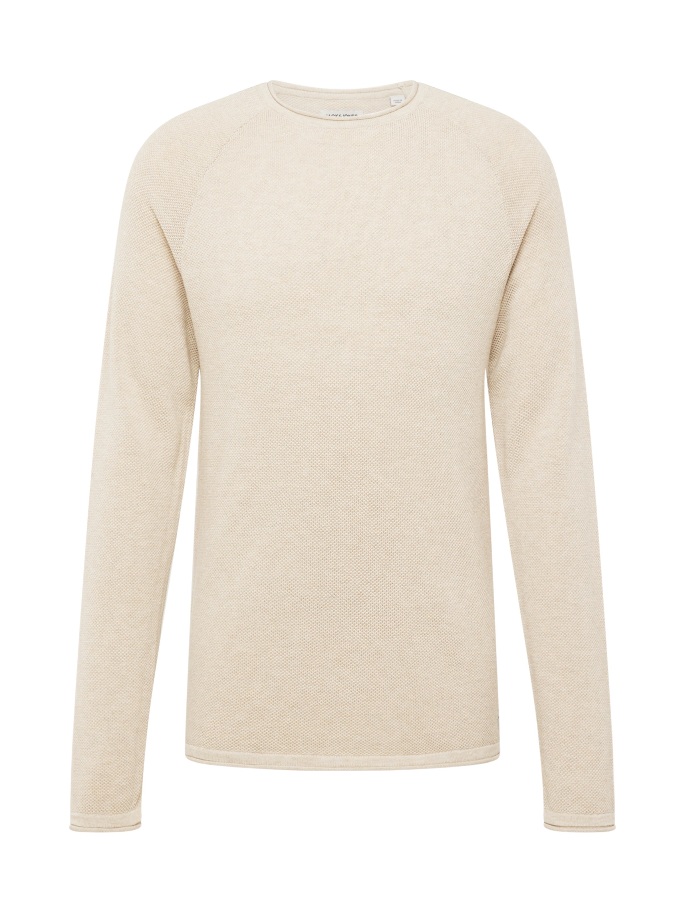 Pull-over 'JWHHILL' JACK & JONES en beige : devant
