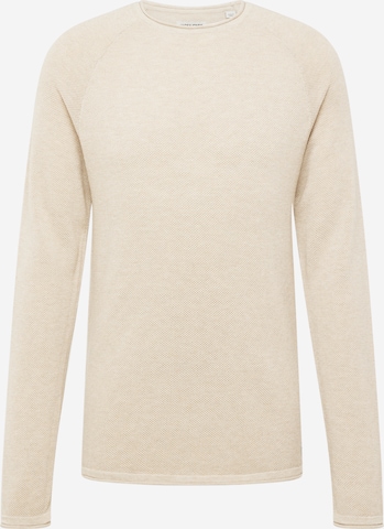 Pullover 'HILL' di JACK & JONES in beige: frontale