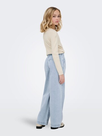 ONLY GIRLS Wide leg Jeans 'KOGDEIA' in Blauw