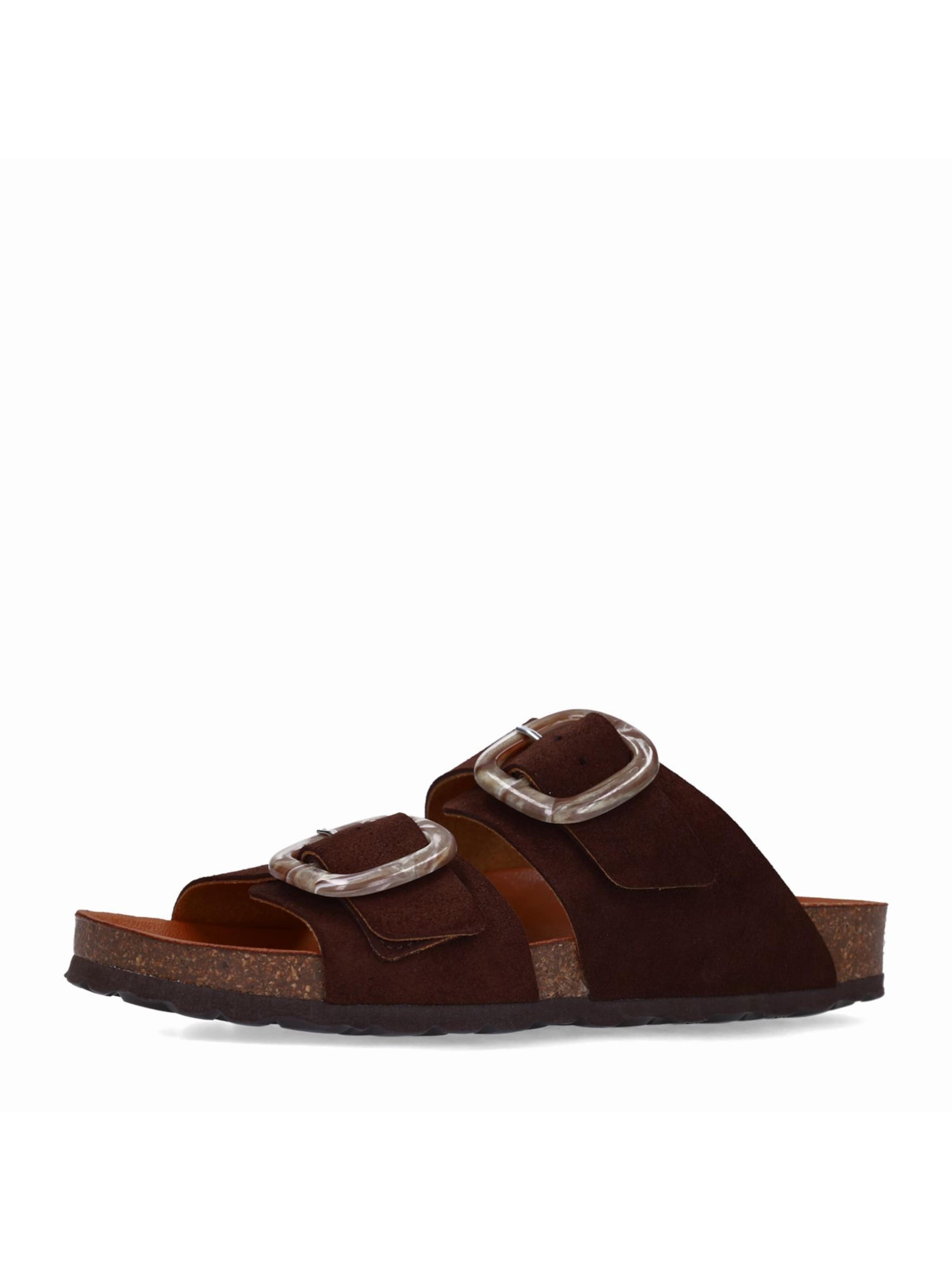 MANFIELD Mule en 36 en marron, Vue avec produit