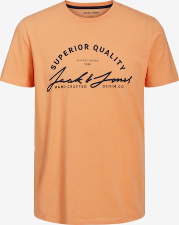 T-Shirt 'ACE' JACK & JONES en orange : devant