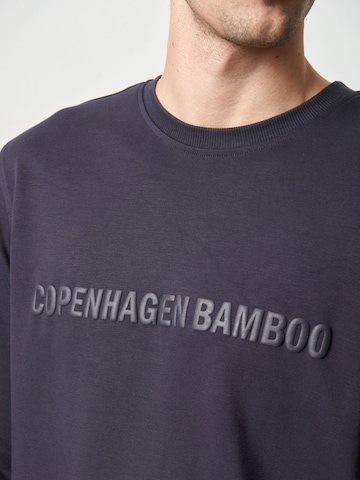 Sweat-shirt 'Mørkegrå bambus sweatshirt med logo' Copenhagen Bamboo en gris