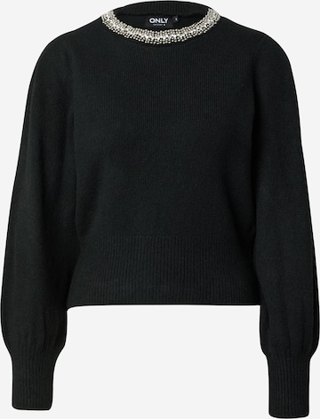 ONLY Sweater 'HALEY' in Black: front
