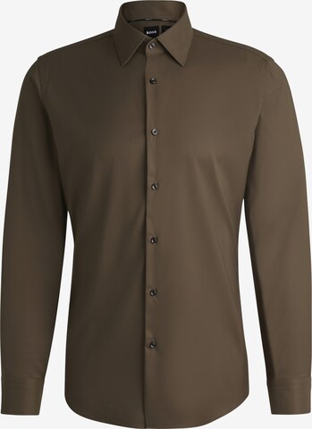 BOSS Hemd in Braun: Vorderseite