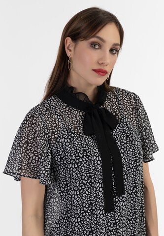 Rochie de la faina pe negru