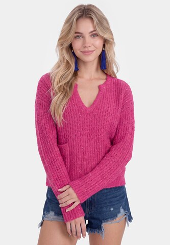 IZIA - Jersey en rosa: frente