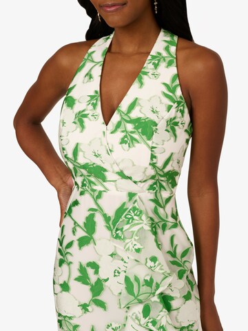 Adrianna Papell Cocktail Kleid 'Organza Jacquard Dress' in Grün