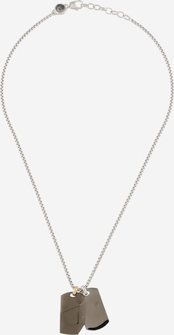 DIESEL Necklace 'Dog Tag' in Silver: front