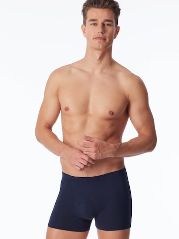 SCHIESSER Boxershorts ' UNCOVER Cotton ' in Blauw