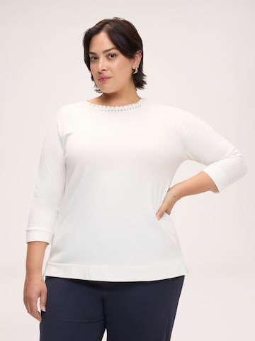T-shirt Fiorella Rubino en blanc