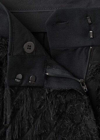 MANGO Regular Hose in Schwarz