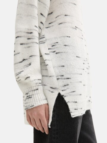 TOM TAILOR DENIM Pullover in Weiß