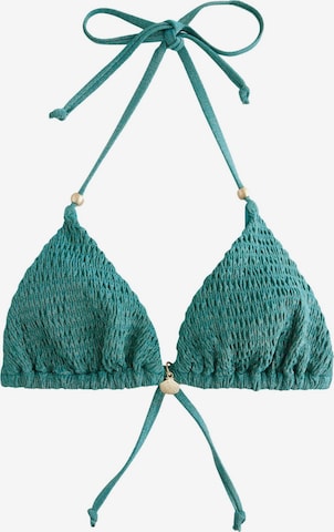 Next - Triángulo Top de bikini en azul: frente